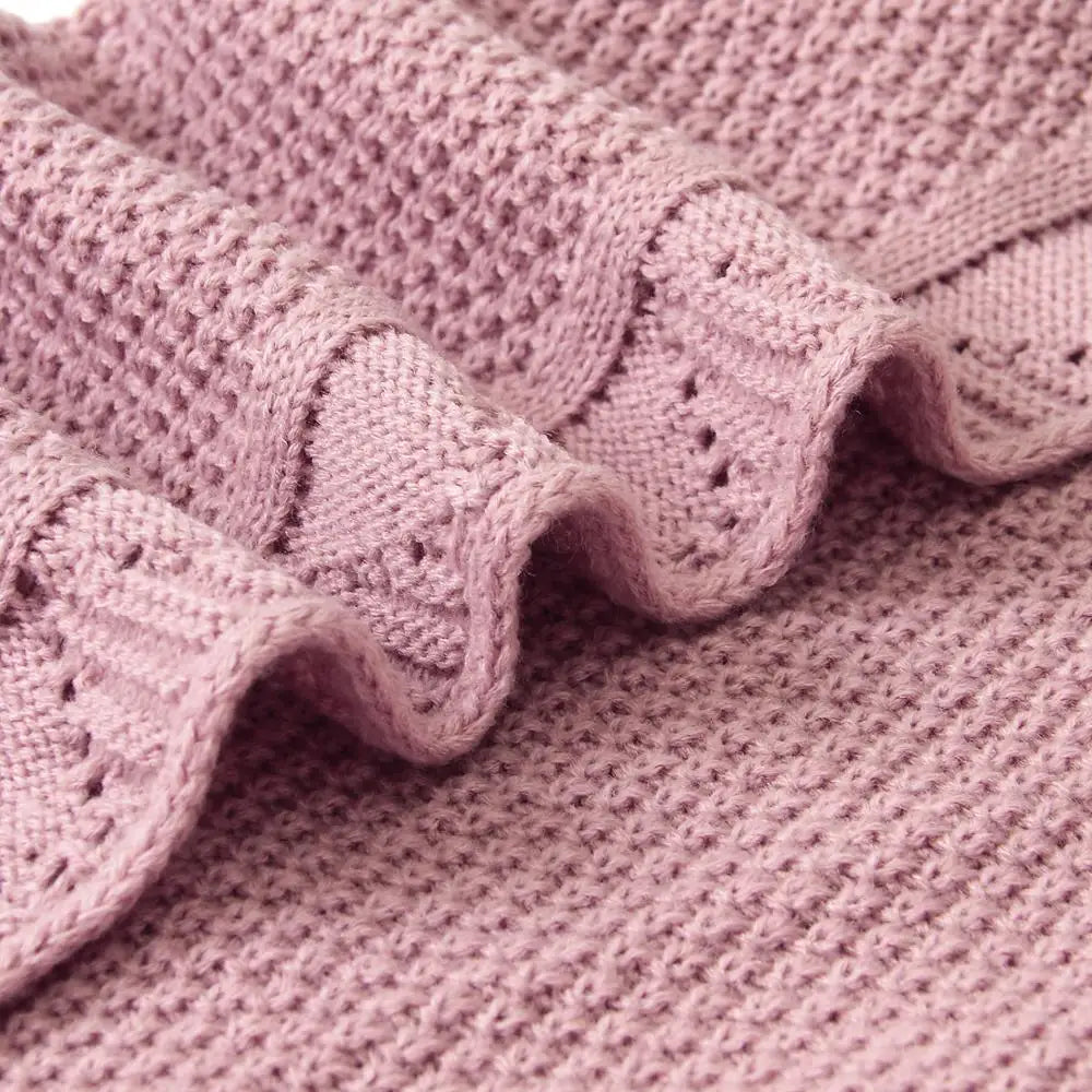coperta di cotone lavorato a maglia