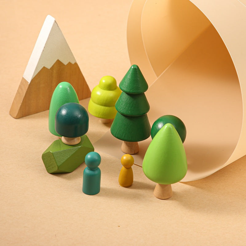 14-teiliges Holzspielzeug