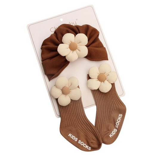 Blümchen-Set aus Baumwolle