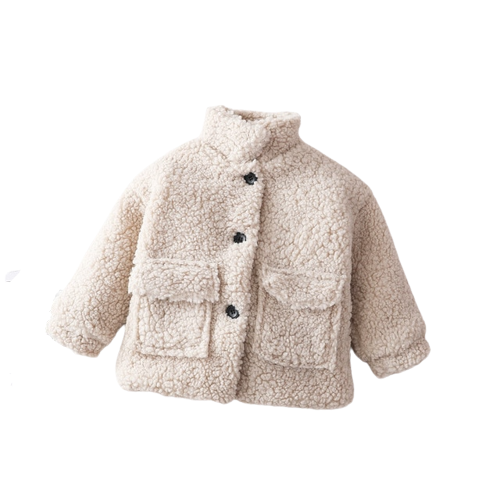 Wattierte Teddyjacke für Mädchen und Junge