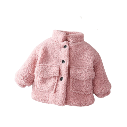 Wattierte Teddyjacke für Mädchen und Junge