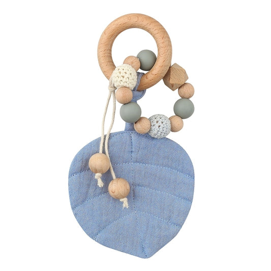 Holzbeißring mit Blattform