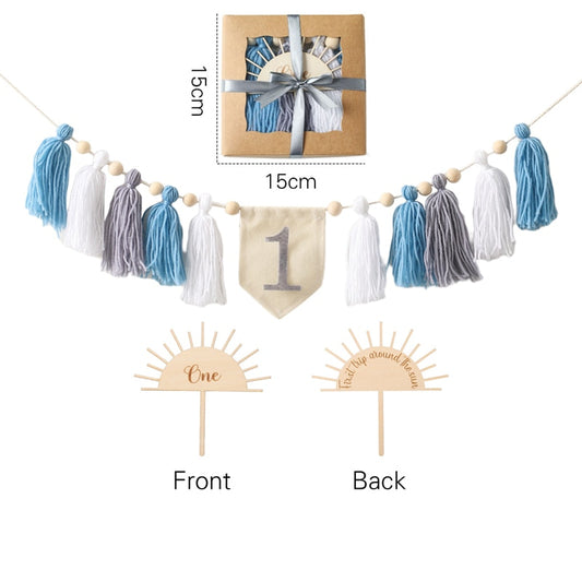 Deko-Set für ersten Geburtstag